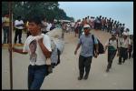 Marcha de Movimientos Sociales, campesinos, obreros, a Santa Cruz en defensa de la democracia, Bolivia septiembre 2008